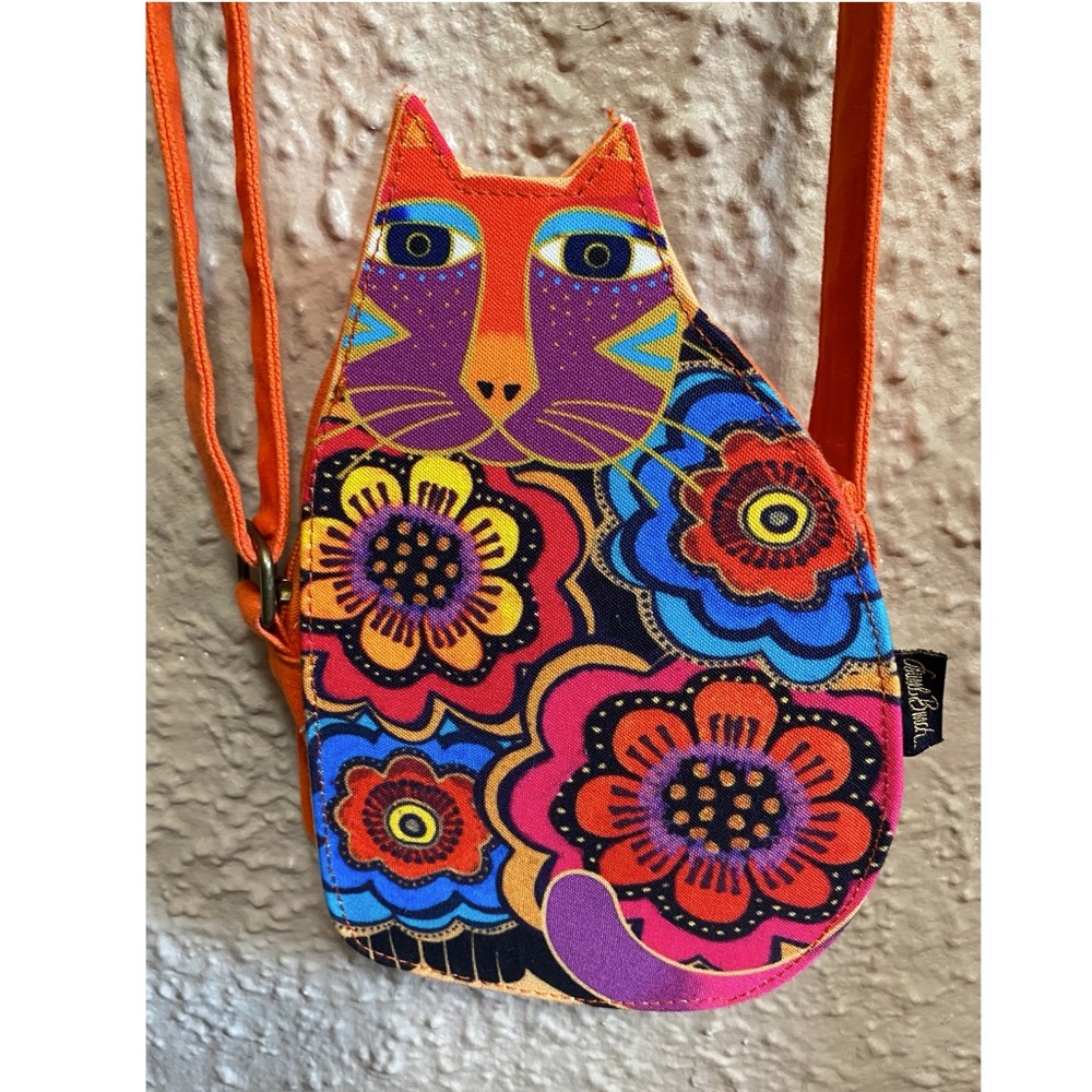 Laurel Burch cat, over the shoulder purse